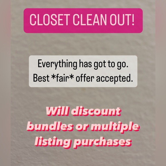 CLOSET CLEAN OUT! - Picture 1 of 1